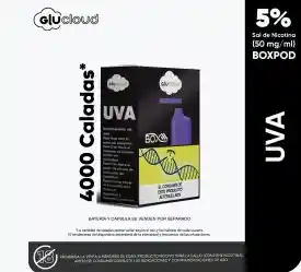 Glucloud Vapeador Box Pod Grape Soda 4000 Puff 5% Nicotina