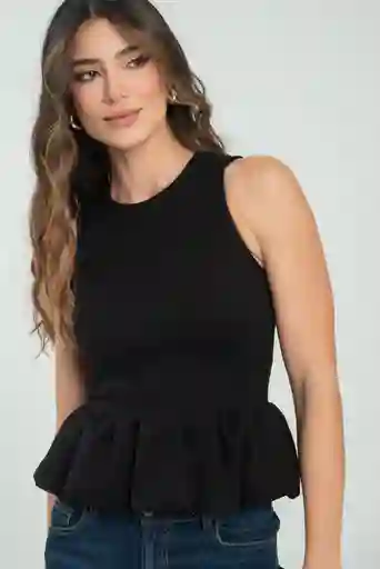 Blusa Globo Sisa Color Negro Talla Xs