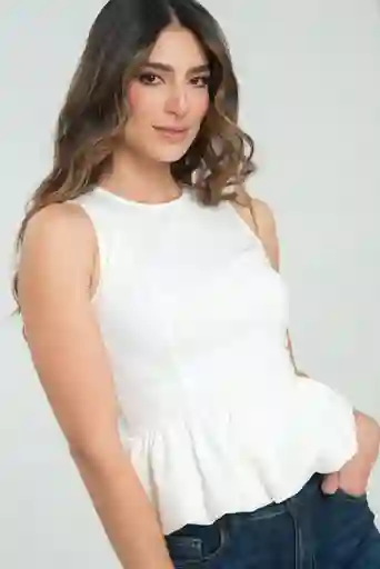Blusa Globo Sisa Color Blanco Crudo Talla L