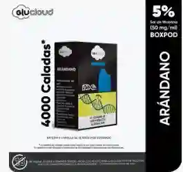 Glucloud Vapeador Box Pod Arandanos 4000 Puff 5% Nicotina