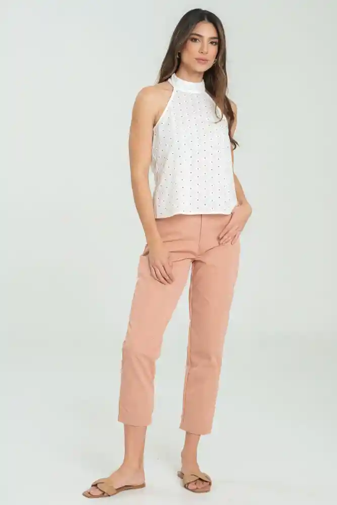 Blusa Dheena Color Blanco Crudo Talla L
