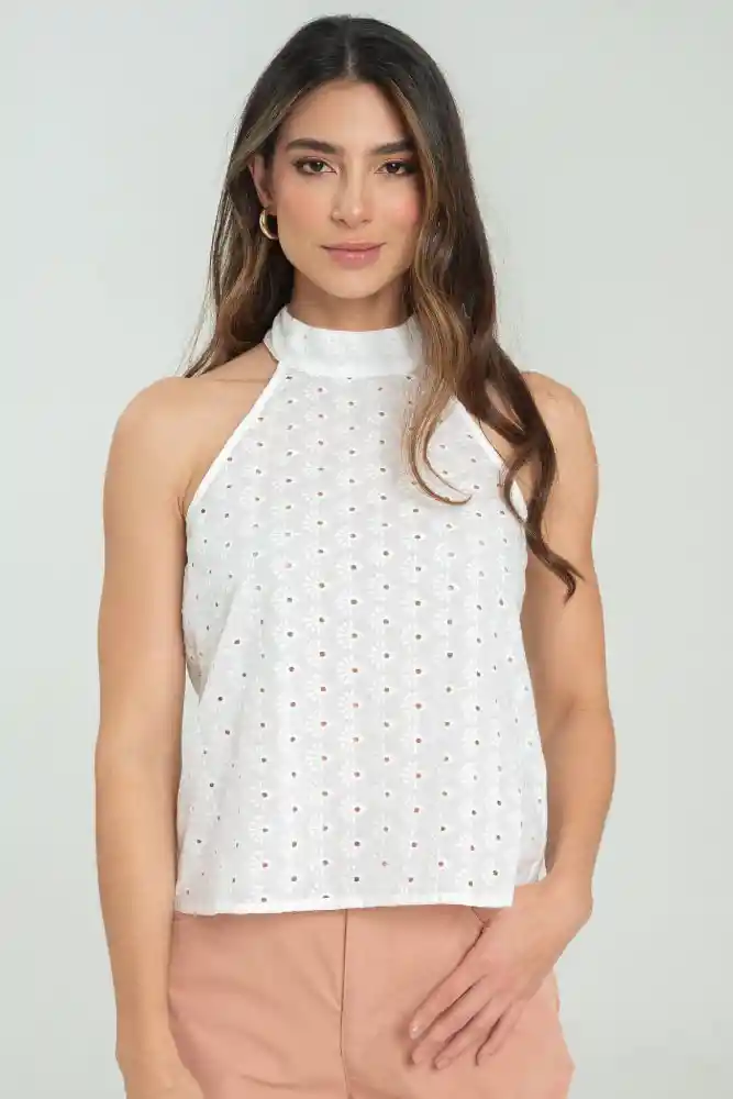 Blusa Dheena Color Blanco Crudo Talla Xl