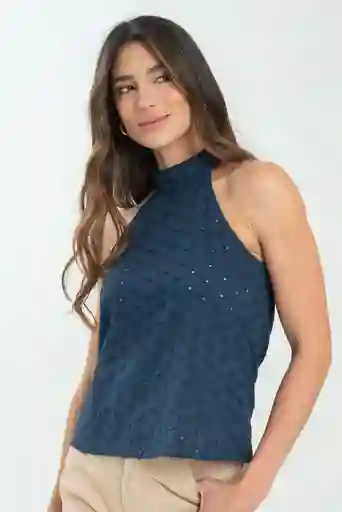 Blusa Dheena Color Azul Oscuro Talla M