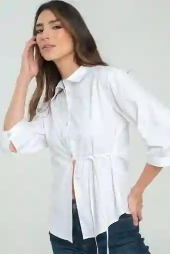 Camisa Twofer Color Blanco Talla M