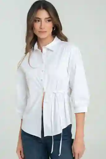 Camisa Twofer Color Blanco Talla Xl