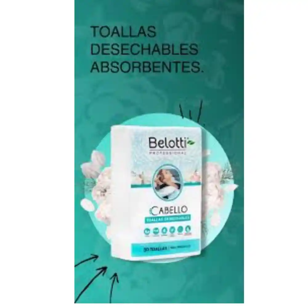 Toallas Desechables Para El Cabello Belotti Profesional