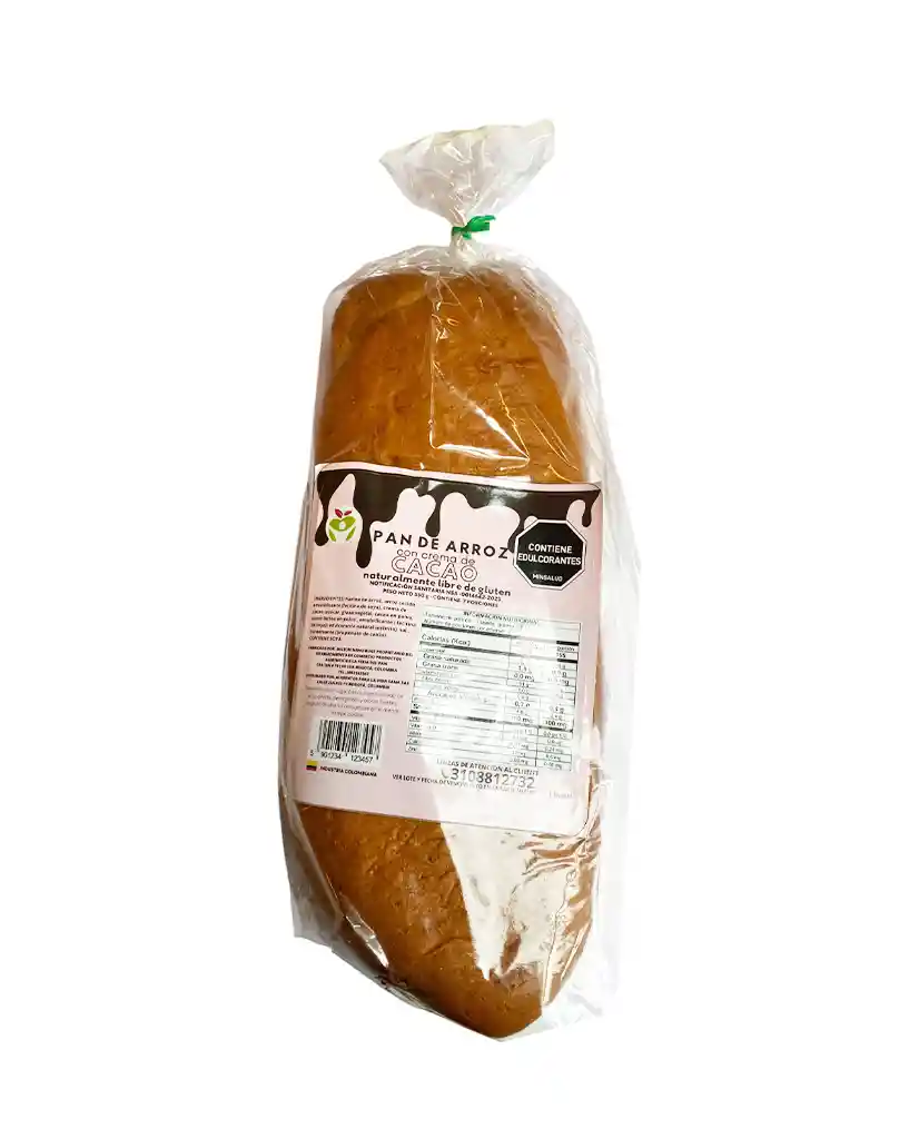 Pan De Arroz Con Crema De Cacao Vida Sana 350 Gr