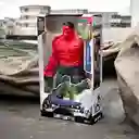 Muñeco Figura Acción Super Héroe Hulk Rojo 30 Cm Luz Y Sonido