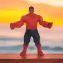 Muñeco Figura Acción Super Héroe Hulk Rojo 30 Cm Luz Y Sonido