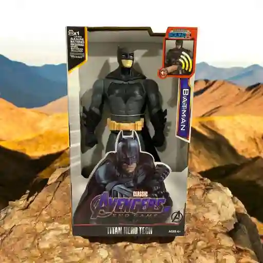 Muñeco Figura Acción Super Héroe Batman Articulado 30 Cm Luces Y Sonido