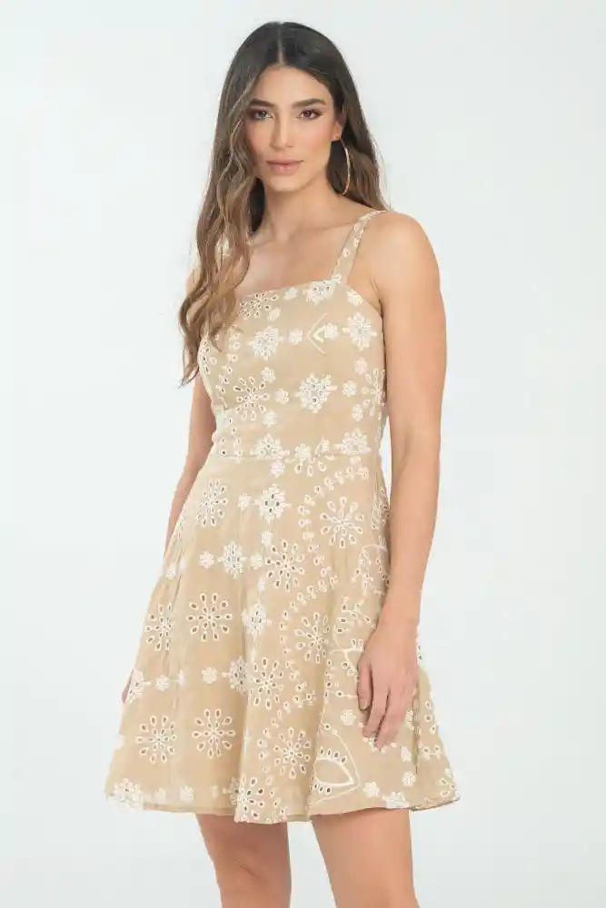 Vestido Hailey Color Beige Medio Talla S