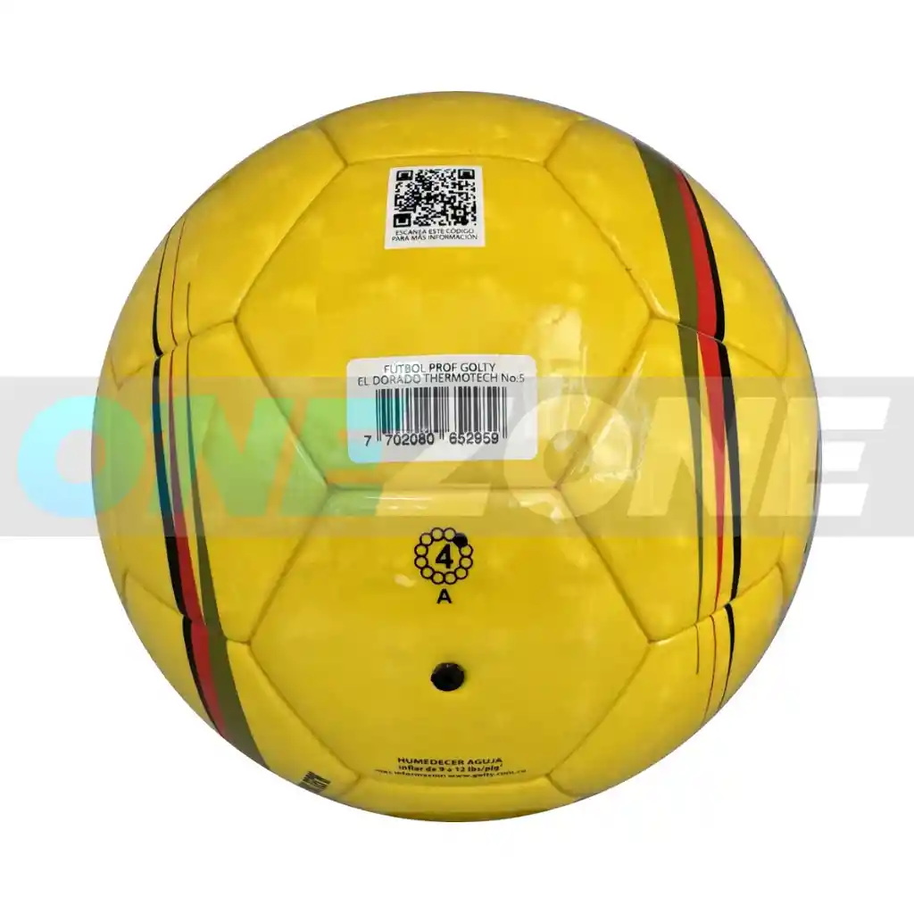 Balón De Fútbol #5 Golty Profesional Dorado Termotech Original