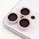 Set Protectores De Camara Iphone 16 Pro Max Rosados