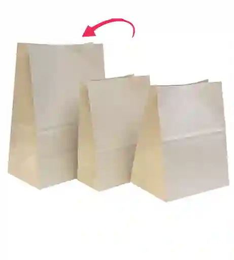 Bolsas De Papel Eco Domicilios X 50 Unidades (33x43+17cm) #3