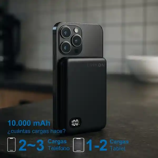 Bateria Portatil Magnetica Usb Power Bank Linkon 10.000 Mah