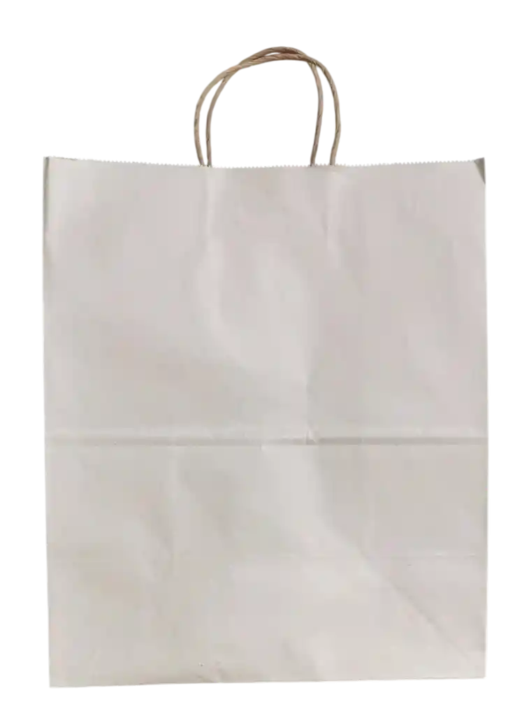 Bolsas De Tiras Papel Eco X 50 Unidades (28x33+16cm) #2t