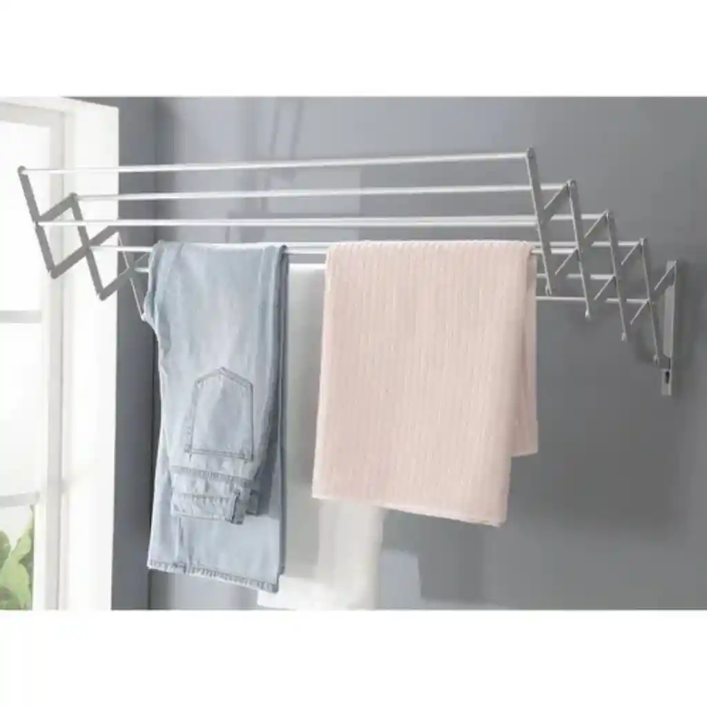 Tendedero De Ropa Plegable Aluminio 80cm X 1mt