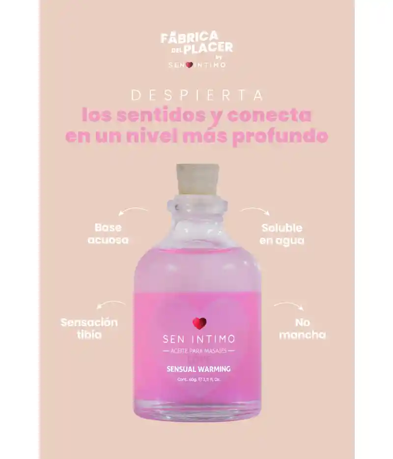 Aceite Para Masajes Love Sensual Warming X 60 Ml By Sen Íntimo