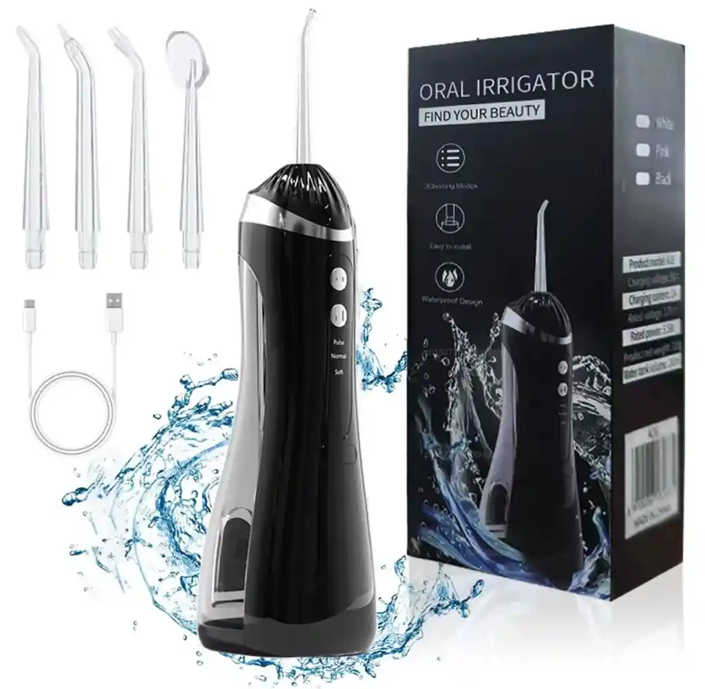Irrigador Oral Dental Con 5 Cabezales Accesorio Nr
