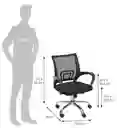 Silla Para Oficina Escritorio Ergonómica Color Negro Material Del Tapizado Mesh