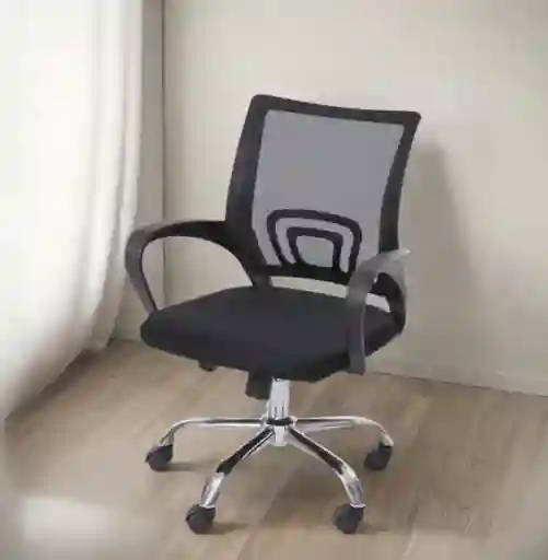 Silla Para Oficina Escritorio Ergonómica Color Negro Material Del Tapizado Mesh