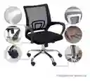 Silla Para Oficina Escritorio Ergonómica Color Negro Material Del Tapizado Mesh