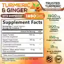 Curcuma Gengibre Natures Nutrition 120 Capsulas 1950mg