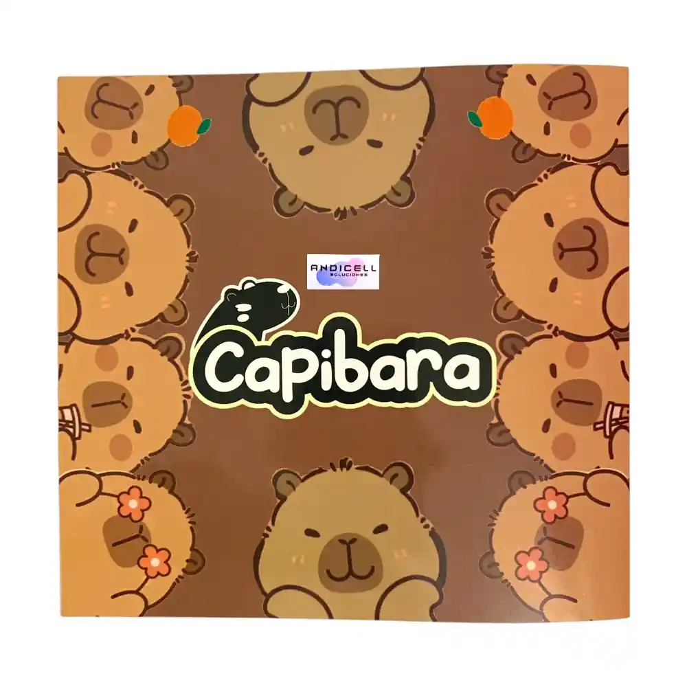 100 Láminas Autoadhesivas Para Álbum Capibara