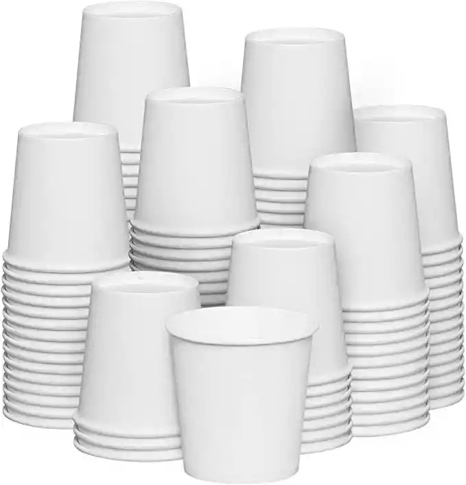 Vasos Blancos De Papel 4 Oz X 50 Unidades