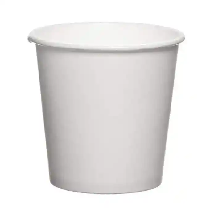 Vasos Blancos De Papel 4 Oz X 50 Unidades