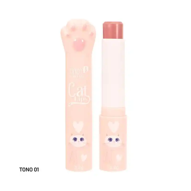 Labial En Barra Hidratante Cat Lips Lcl1577 Tono 01