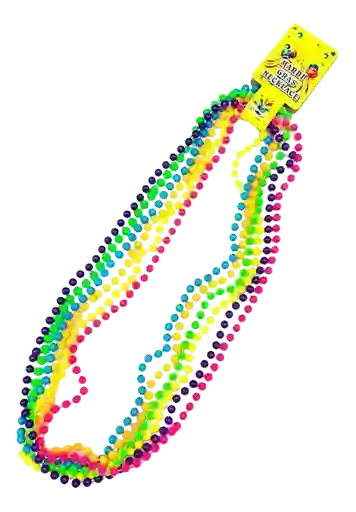 Collar De Perlas Neón Para Fiesta X6 Unds