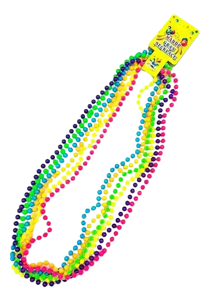 Collar De Perlas Neón Para Fiesta X6 Unds