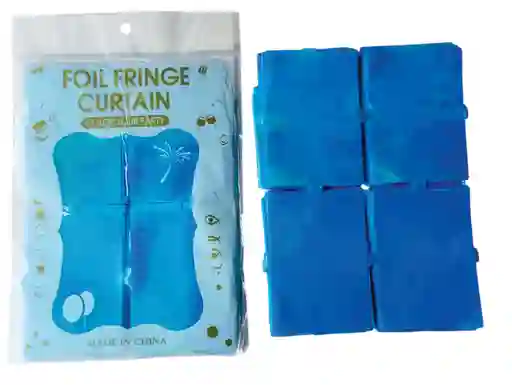 Cortina A Cuadros Para Fiestas Tornasol Azul 1 Und