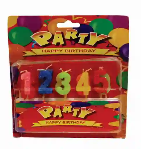 Velas Numeros Escarchadas Del 0 Al 9