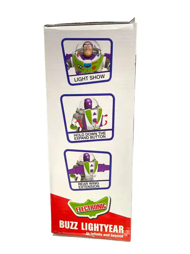 Buzz Lightyear, Juguete Camina Luz Y Sonido, Toy Story 30 Cm