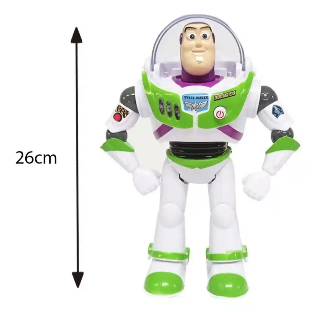 Buzz Lightyear, Juguete Camina Luz Y Sonido, Toy Story 30 Cm