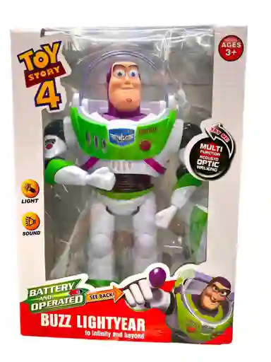 Buzz Lightyear, Juguete Camina Luz Y Sonido, Toy Story 30 Cm