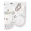 Guirnalda Decoración Banderin Fiesta Mexicana Papel Destello Blanco 15 Mt