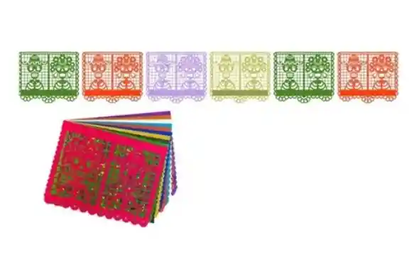 Guirnalda Decoración Banderin Fiesta Mexicana Papel Esposos 15 Mt