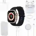 Kit Smartwatch X8 Con Bluetooth + Audifonos Inalámbricos + Cargador Negro