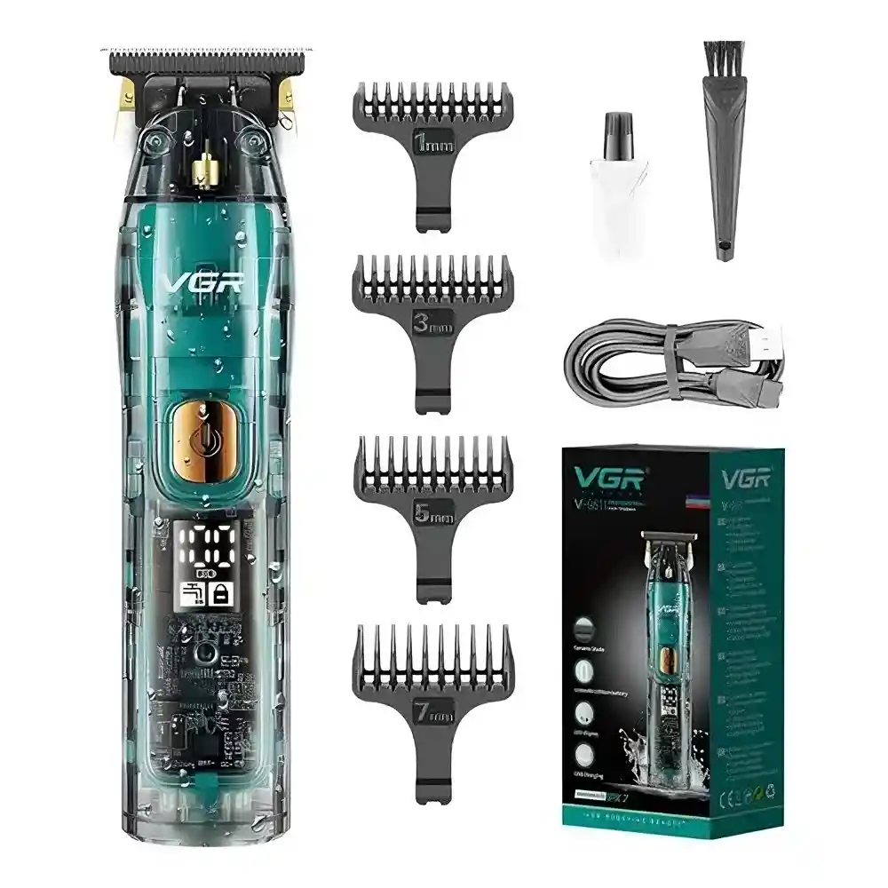 Máquina Trimmer Recargable Patillera Impermeable Para Ducha Vgr V-961