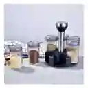 Condimentero Giratorio Para Especias Organizador Cocina X6 Color Negro
