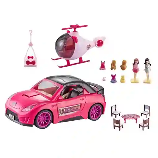Muñecas Fashion Travel Carro, Avion, Y Accesorios