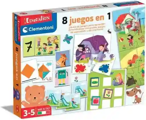 Juego Didáctico Educativo 8 Actividades Divertidas Para Niños