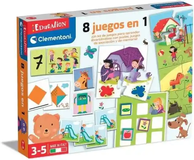 Juego Didáctico Educativo 8 Actividades Divertidas Para Niños