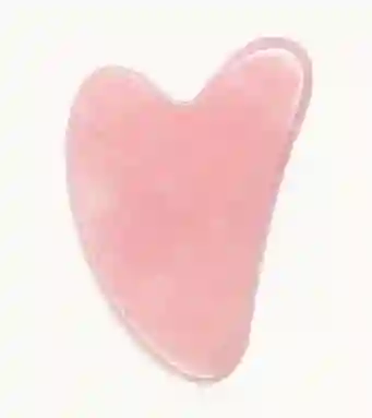 Gua Sha Masajeador Facial Rosa En Resina