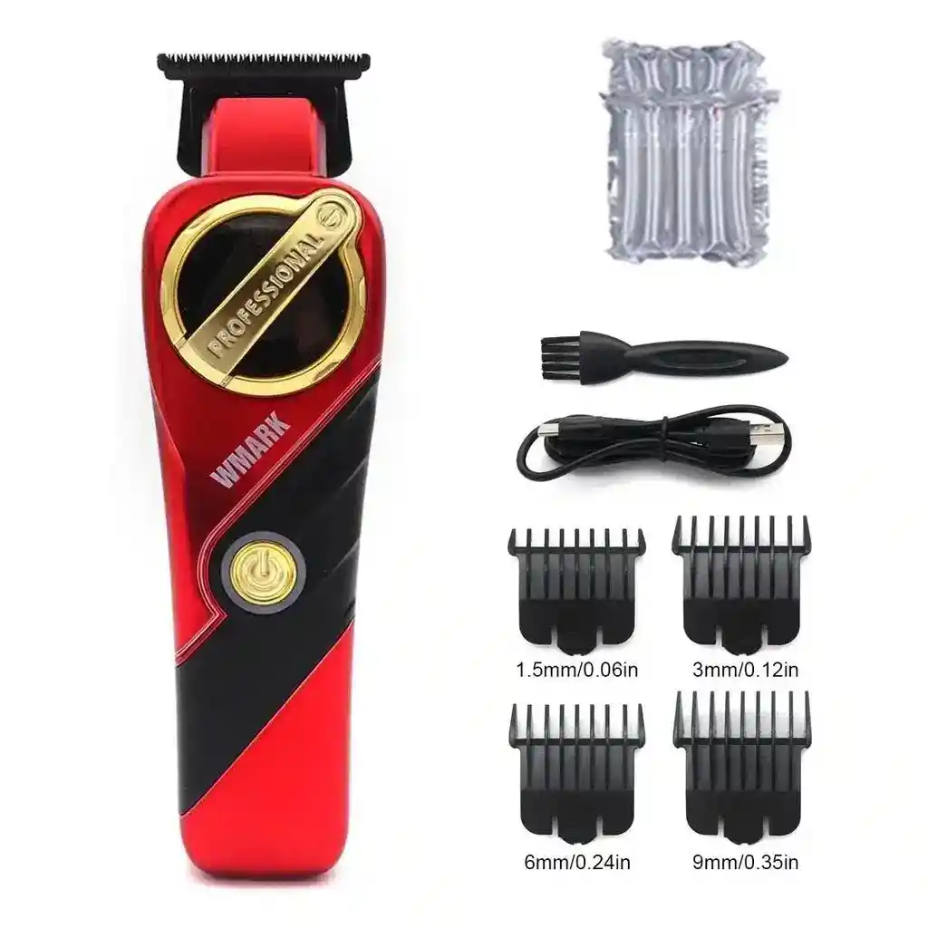 Maquina Profesional Para Cabello Patillas Inalambrica Wmark Ng-9213