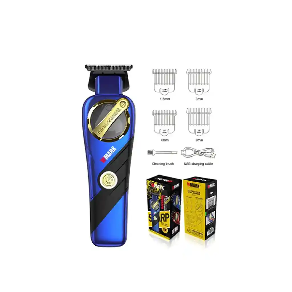 Maquina Profesional Para Cabello Patillas Inalambrica Wmark Ng-9213
