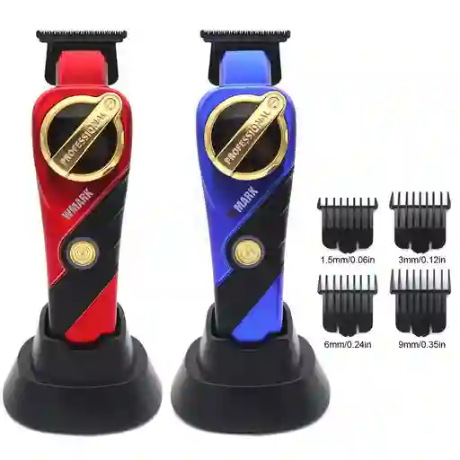Maquina Profesional Para Cabello Patillas Inalambrica Wmark Ng-9213